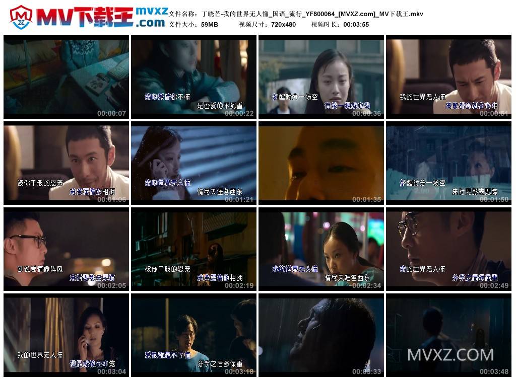 丁晓芒-我的世界无人懂_国语_流行_YF800064